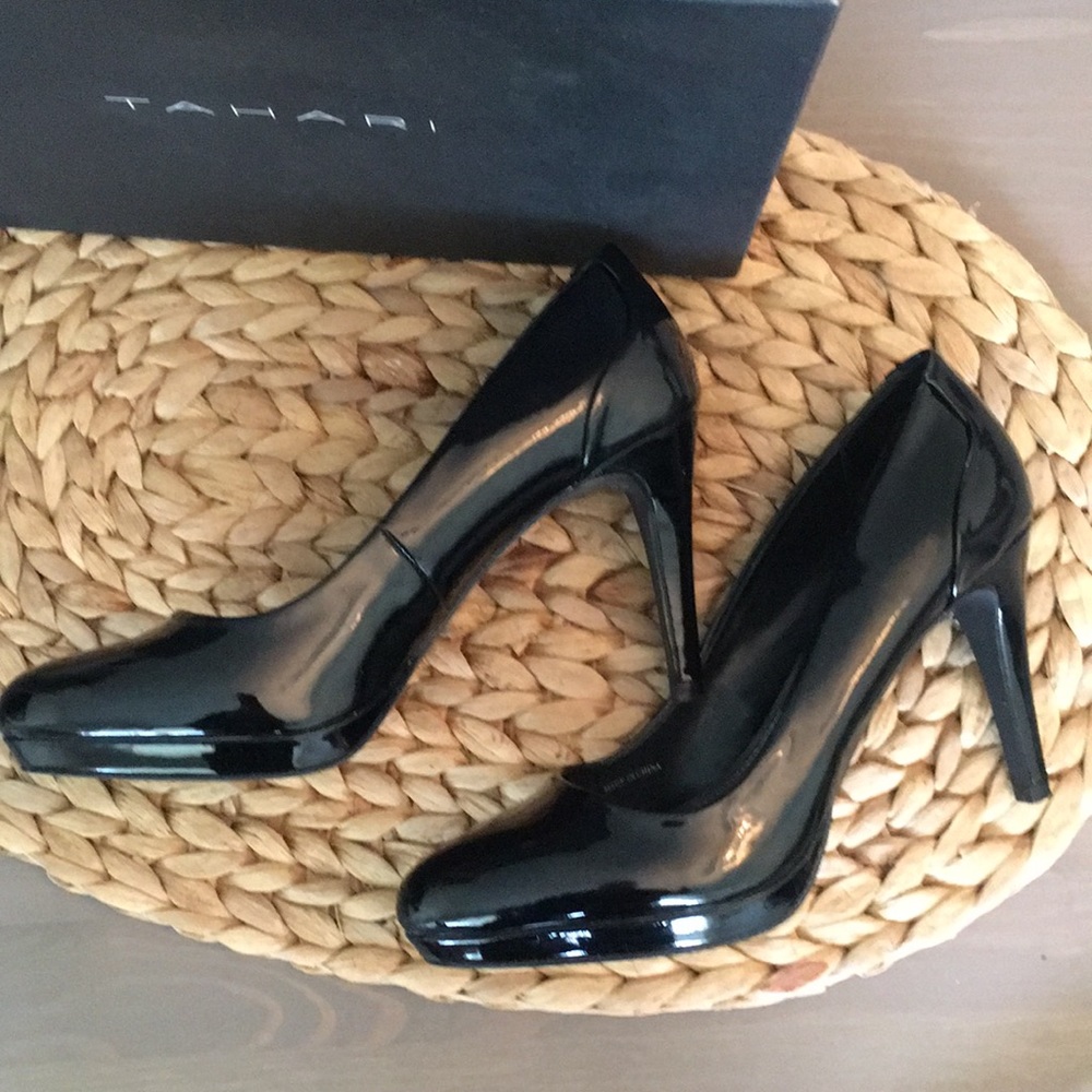 Tahari black heels! 3.5” - Picture 3 of 8